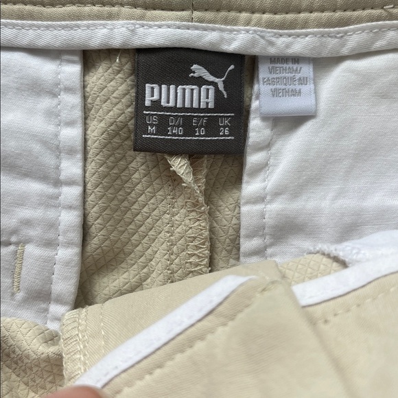 Puma Khaki Golf Shorts Dry Fit 11” Inseam Flat Front, Casual Work, Men’s Size M - Picture 4 of 11